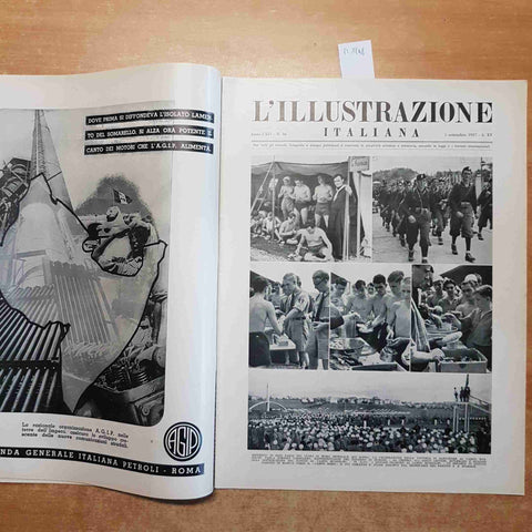 L'ILLUSTRAZIONE ITALIANA 5/09/1937 fascismo duce VITTORIA LEGIONARIA SANTANDER