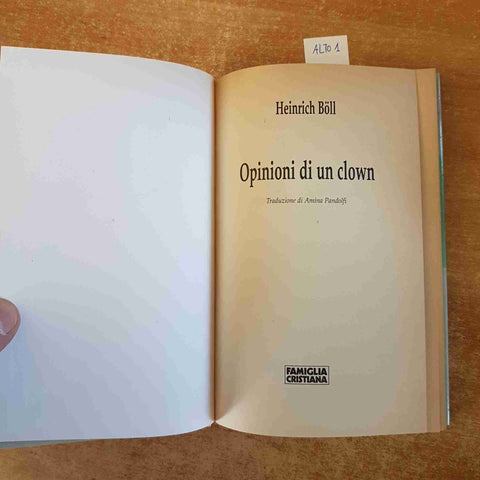 HEINRICH BOLL - OPINIONI DI UN CLOWN famiglia cristiana