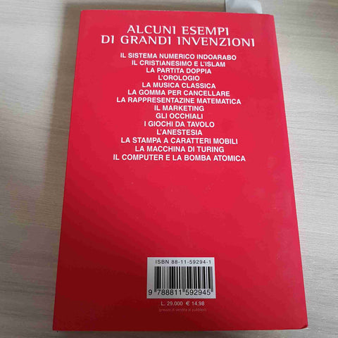 LE PIU' GRANDI INVENZIONI DEGLI ULTIMI DUE MILLENNI - JOHN BROCKMAN - GARZANTI