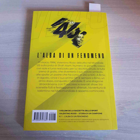 L'ALBA DI UN FENOMENO GLI ANNI DELLA 125 - VALENTINO ROSSI moto GAZZETTA 2021