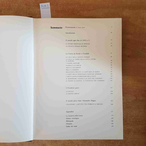 GRECIA esiodo tucidide - grandi monumenti MONDADORI 1974 D'AGOSTINO SEFERIS