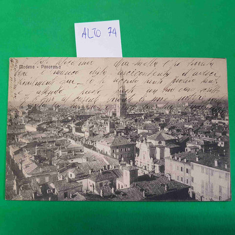 CARTOLINA MODENA PANORAMA 1915 VIAGGIATA SCRITTA