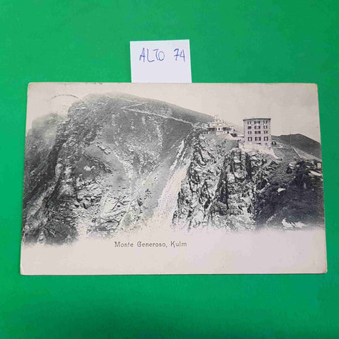 CARTOLINA MONTE GENEROSO KULM 1903 VIAGGIATA SCRITTA