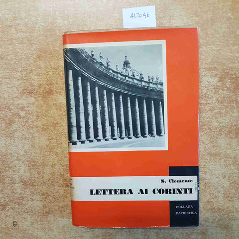 S.CLEMENTE ROMANO LETTERA AI CORINTI 1944 COLLANA PATRISTICA San Paolo