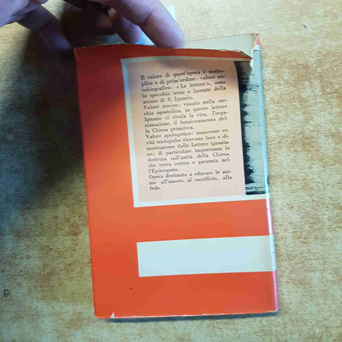 SANT'IGNAZIO D'ANTIOCHIA LE LETTERE 1954 COLLANA PATRISTICA Edizioni Paoline