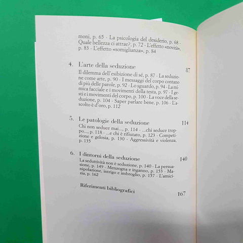 LA SEDUZIONE desiderio sessuale LUIGI ANOLLI 2010 IL SOLE 24 ORE PSICOLOGIA