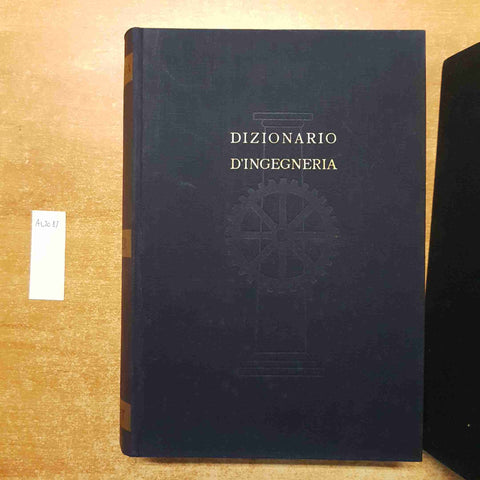 DIZIONARIO D'INGEGNERIA PERUCCA completo in 5 volumi UTET 1951 illustrato