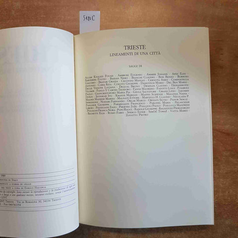 TRIESTE LINEAMENTI DI UNA CITTA' 1989 EDIZIONI LINT