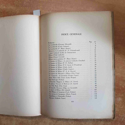 LOMBARDIA Luigi Parpagliolo ITALIA volume II LUCIANO MORPURGO 1932