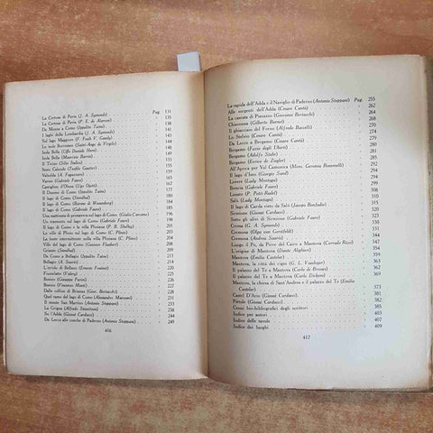LOMBARDIA Luigi Parpagliolo ITALIA volume II LUCIANO MORPURGO 1932