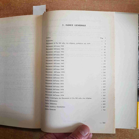 LA VITA RELIGIOSA NEL MAGISTERO DI PIO XII 1961 D. BERTETTO edizioni paoline