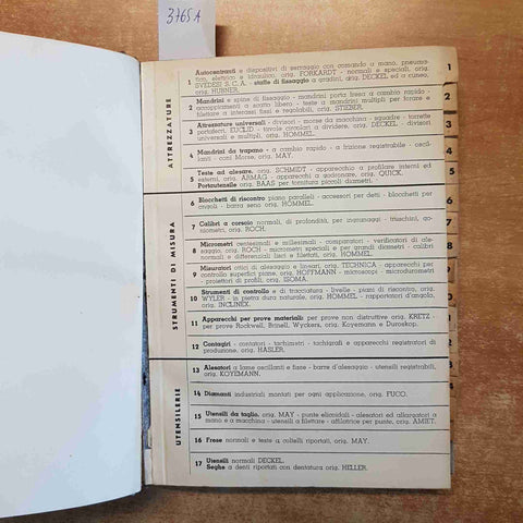 CATALOGO GIANINI milano ATTREZZATURE APPARECCHI STRUMENTI DI MISURA UTENSILERIE