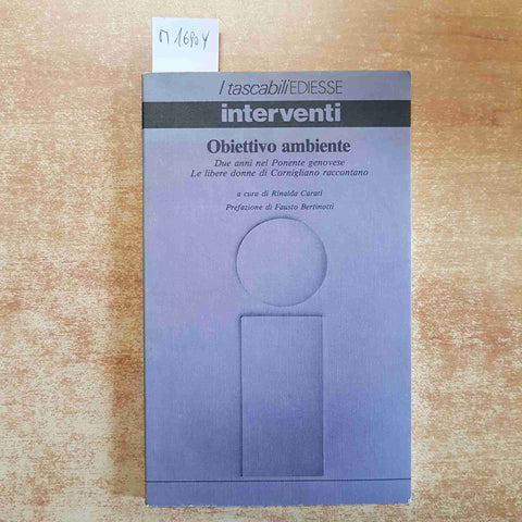 OBIETTIVO AMBIENTE due anni nel ponente genovese LE DONNE DI CORNIGLIANO carati