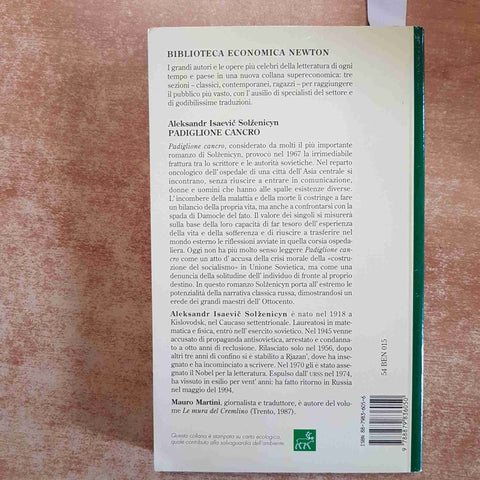 SOLZENICYN - PADIGLIONE CANCRO testo integrale NEWTON 1994