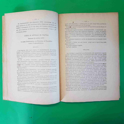 LE MASSIME GIORNALE DEL REGISTRO E DEL NOTARIATO firenze 1870 EREDI BOTTA