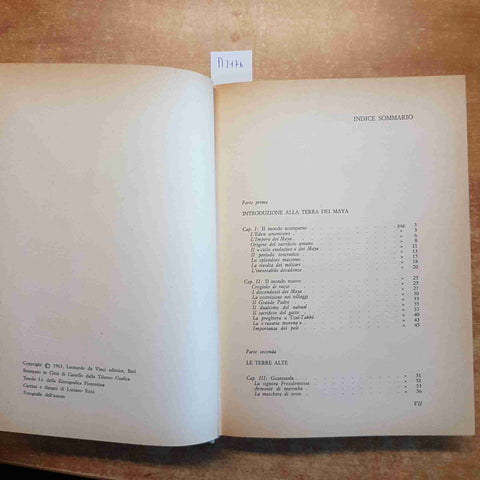 FELICE BELLOTTI - TERRA MAYA 1963 LEONARDO DA VINCI EDITORE guatemala peten
