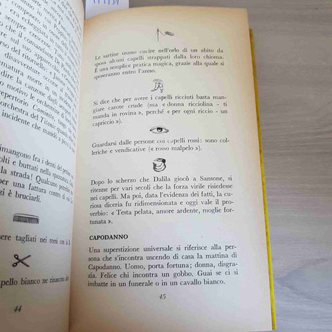IL TOCCAFERRO VADEMECUM DEL PERFETTO SUPERSTIZIOSO - MORBELLI - RIZZOLI - 1966
