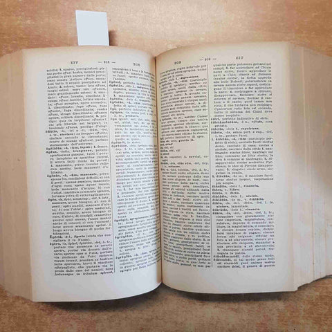 DIZIONARIO DELLA LINGUA LATINA italiano-latino latino italiano 1946 BERNINI SEI