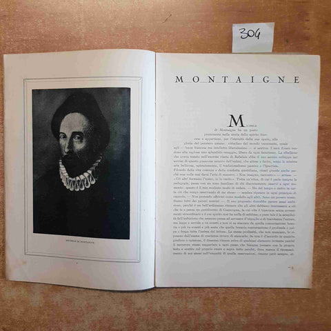 IL GIARDINO D'ESCULAPIO N.1 1933 MONTAIGNE maometto corano AUGUSTO MURRI
