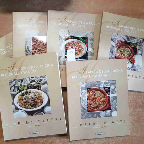 I SAPORI DELLA CUCINA REGIONALE ITALIANA I PRIMI PIATTI 6 volumi SORRISI CANZONI