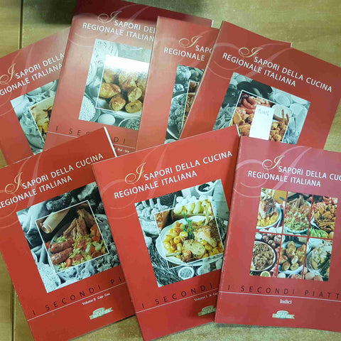 I SAPORI DELLA CUCINA REGIONALE ITALIANA I SECONDI PIATTI 7 voll SORRISI CANZONI