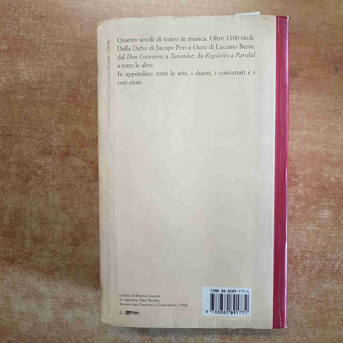 DIZIONARIO DELL'OPERA arie compositori opere PIERO GELLI 1996 BALDINI CASTOLDI