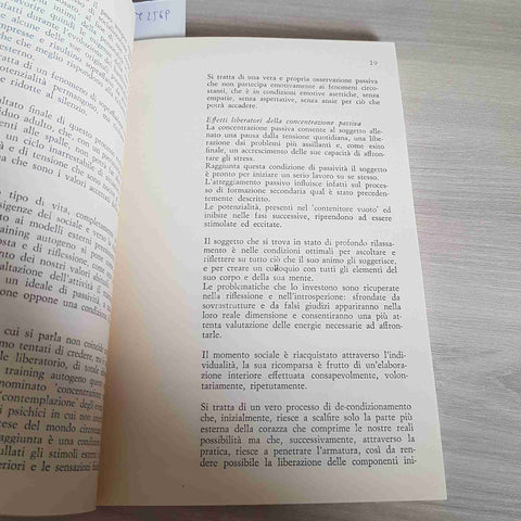 TRAINING AUTOGENO - L'ALTRA MEDICINA - GIANNI DE CHIRICO - RED EDIZIONI 1989