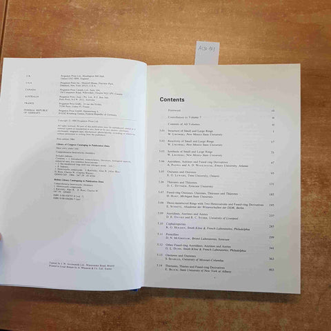COMPREHENSIVE HETEROCYCLING CHEMISTRY vol.7 small and large rings PERGAMON