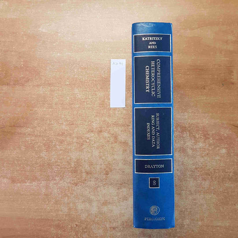 COMPREHENSIVE HETEROCYCLING CHEMISTRY vol.8 subject author ring and dataPERGAMON