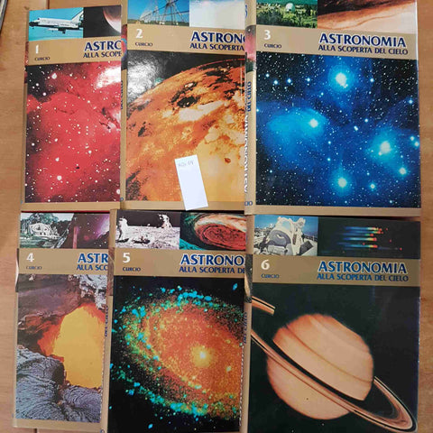 ASTRONOMIA ALLA SCOPERTA DEL CIELO completa in 6 volumi CURCIO