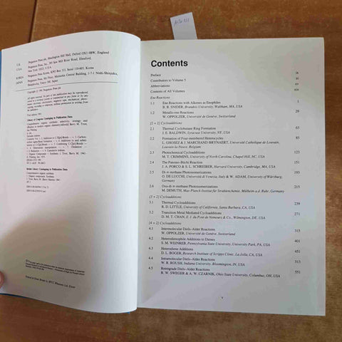 COMPREHENSIVE ORGANIC SYNTHESIS 5 COMBINING C-C BONDS Pergamon 1991