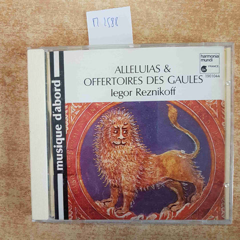 CD musica ALLELUIAS OFFERTOIRES DES GAULES Iegor Reznikoff MUSIQUE D'ABORD 1989