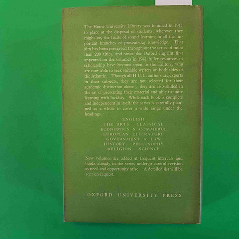 HELLENISM THE HISTORY OF A CIVILIZATION - ARNOLD TOYNBEE 1960 OXFORD UNIVERSITY