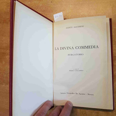 DANTE ALIGHIERI - PURGATORIO - LA DIVINA COMMEDIA - DE AGOSTINI
