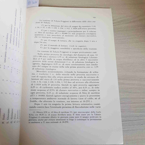 LA REAZIONE DI TAKATA TRIGGIANI NELLA DIAGNOSTICA DELLA CIRROSI EPATICA - 1982