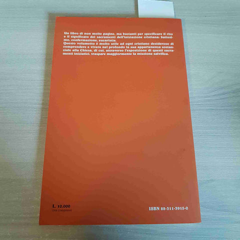 BATTESIMO CONFERMAZIONE EUCARISTICA iniziazione MATIAS AUGE' 1993 CITTA' NUOVA