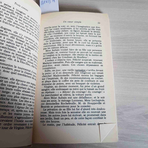TROIS CONTES - GUSTAVE FLAUBERT - FOLIO - 1973