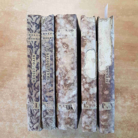 STORIA DELLA RIVOLUZIONE FRANCESE CONSOLATO E IMPERO 5 voll. THIERS 1845 FONTANA