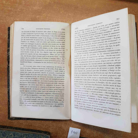 STORIA DELLA RIVOLUZIONE FRANCESE CONSOLATO E IMPERO 5 voll. THIERS 1845 FONTANA