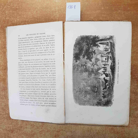 LES VEILLEES DE CHASSE PAR LE CAPITAINE MAYNE REID 1867 HACHETTE 43 vignettes