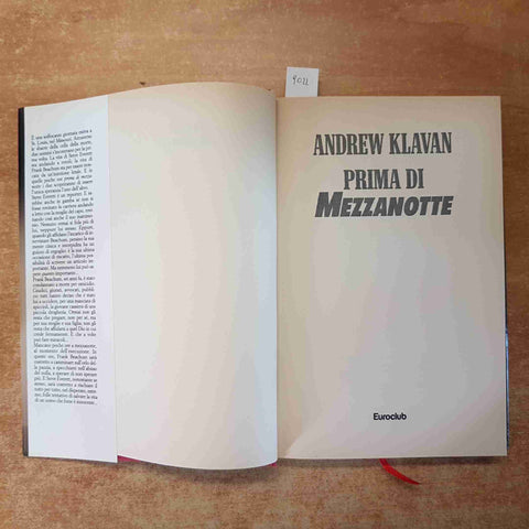 ANDREW KLAVAN - PRIMA DI MEZZANOTTE 1996 EUROCLUB thriller