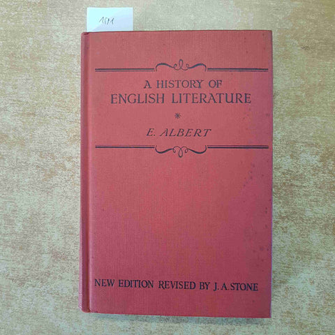 A HISTORY OF ENGLISH LITERATURE - EDWARD ALBERT 1965 GEORGE HARRAP