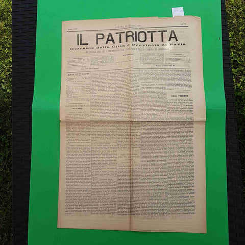 IL PATRIOTTA GIORNALE DI PAVIA 23 GIUGNO 1877