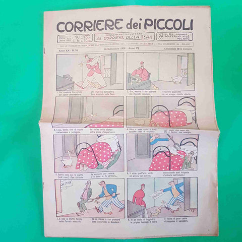 CORRIERE DEI PICCOLI 38 DEL 16 SETTEMBRE 1928 bonaventura, mio mao, petronilla