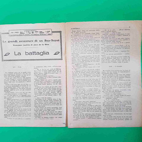 IL GIOVEDI' settimanale n 82 DEL 17 FEBBRAIO 1929 avventure di un boy scout