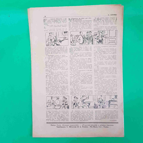 IL GIOVEDI' settimanale n 84 DEL 3 MARZO 1929 avventure di un boy scout