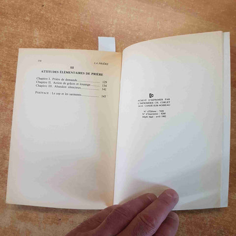 TEL UN VIEUX CHANT QU'ON FREDONNE LA PRIERE - ROBERT FARICY 1982 CERF