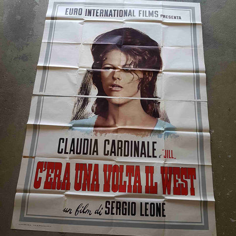 C'ERA UNA VOLTA IL WEST poster locandina 140X196 SERGIO LEONE CLAUDIA CARDINALE