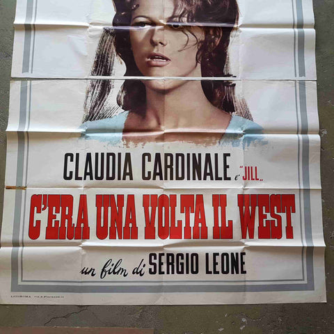 C'ERA UNA VOLTA IL WEST poster locandina 140X196 SERGIO LEONE CLAUDIA CARDINALE