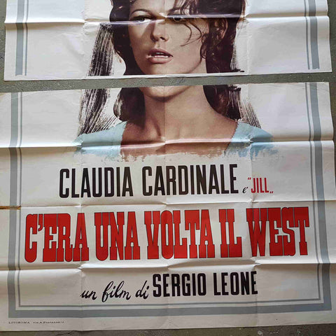 C'ERA UNA VOLTA IL WEST poster locandina 140X196 SERGIO LEONE CLAUDIA CARDINALE